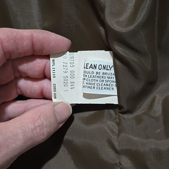 VTG Leather Suede Fringe Jacket Sz44 Montgomery Ward Snap Western Hippie Cowboy - Picture 10 of 13